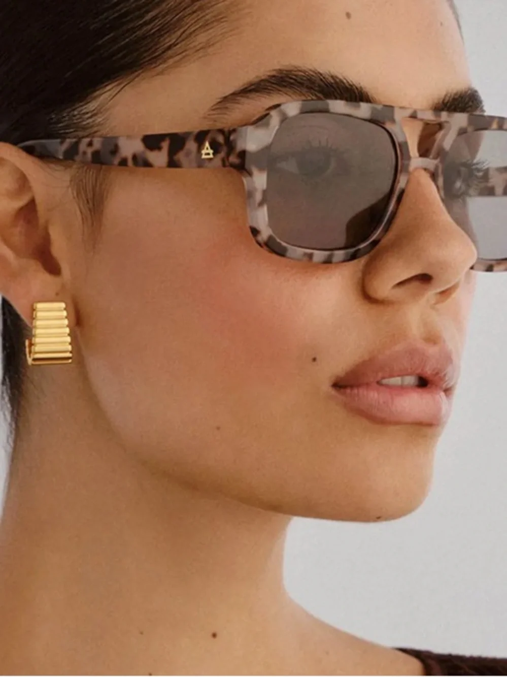Aire Aquarius Cookie Tort Smoke Tint Aviator Sunglasses